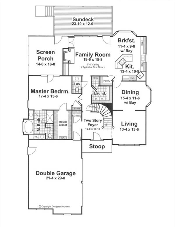 First Floor image of GREENWICH House Plan